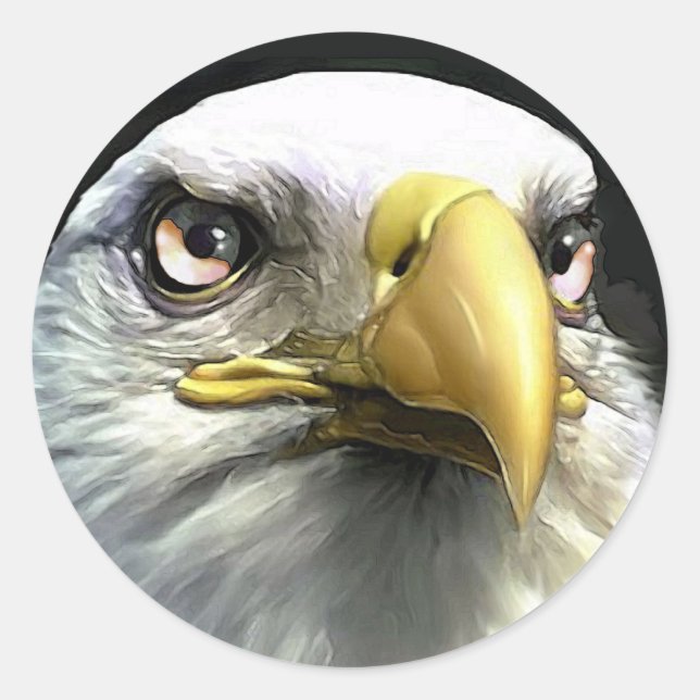EAGLE CLASSIC ROUND STICKER (Front)