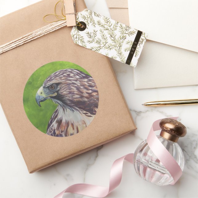 Eagle Classic Round Sticker (Gifting)