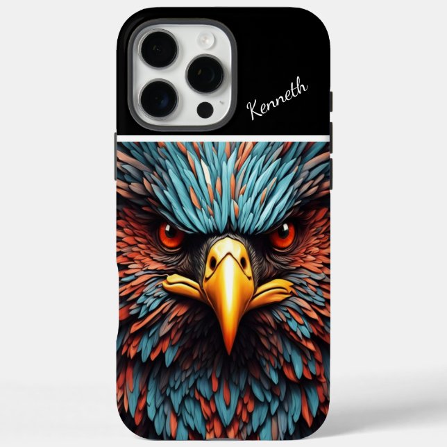 Eagle Close-Up Eagle's Fiery Gaze Case-Mate iPhone Case (Back)