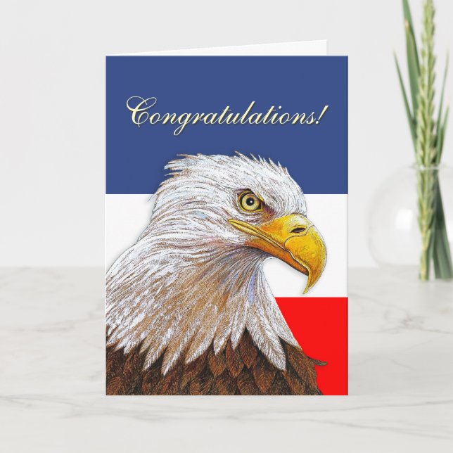 Eagle Congratulations Card (Front)