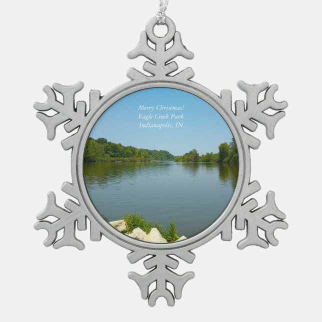 Eagle Creek Park Ornament Indianapolis IN (Front)