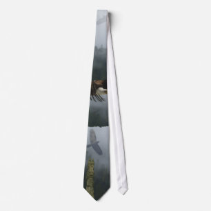 EAGLE, CROW, TOTEM POLE & MISTY FOREST Ties