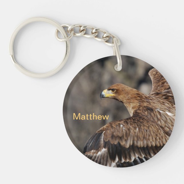 Eagle - Customisable - Achievement - Recognition Key Ring (Front)