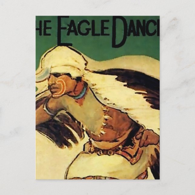 “Eagle Dancer” Western Art by Gerald Cassidy Postcard (Front)