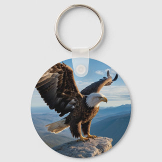 Eagle design key ring
