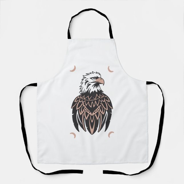Eagle Design Vector 3 Colours Apron (Front)