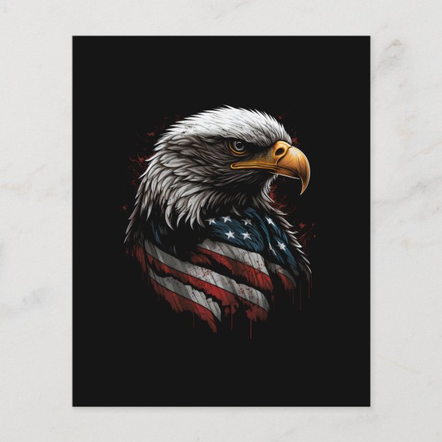 eagle design with american flag (Front)