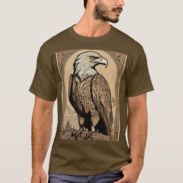"Eagle" Designed  T-Shirt (Front)