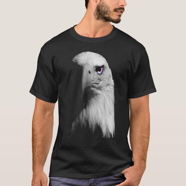 Eagle Eye USA American Colours  4th Of July T-Shirt (Front)