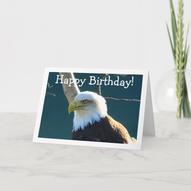 Eagle Eyes; Happy Birthday Card (Front)