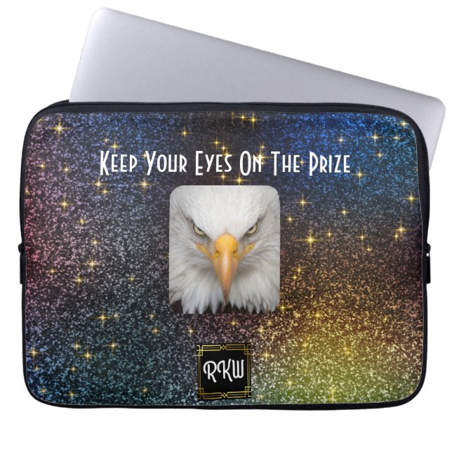 Eagle Eyes  Laptop Sleeve (Front)