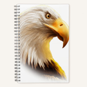 Eagle face notebook
