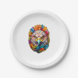 Eagle Face Paper Plate