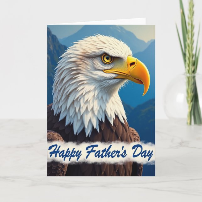 Eagle Fathers Day Art Card (Front)