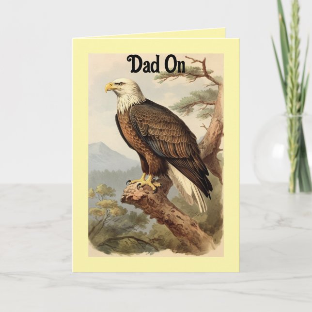 Eagle Father's Day Greeting Card (Front)