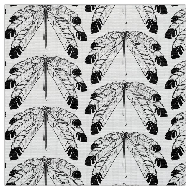 Eagle Feathers Fabric Native Art Feathers Fabric (Swatch)