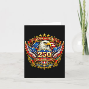 Eagle Flag 250 Years Eagle 1776-2026 Flag 250th An Card