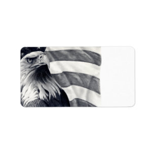 Eagle & Flag Address Labels