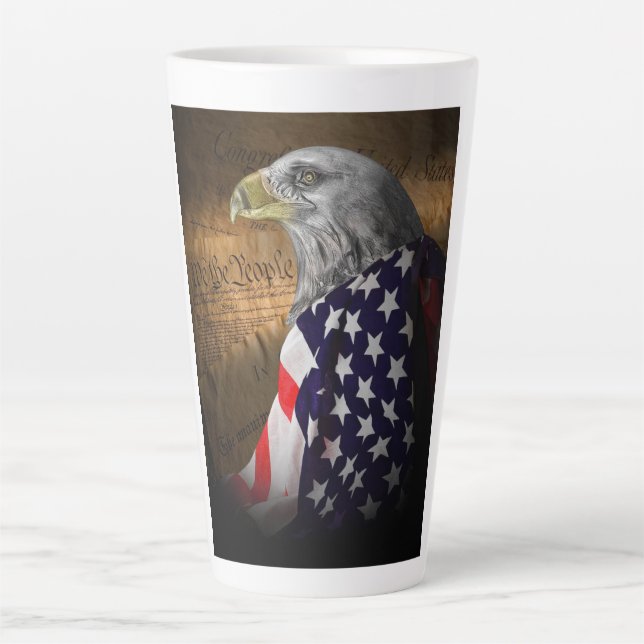 eagle Flag Latte Mug (Front)