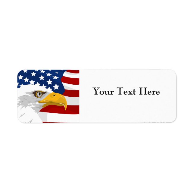 Eagle Flag Return Address Labels (Front)