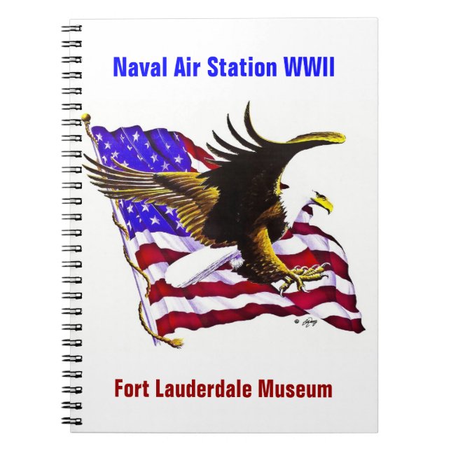 Eagle & Flag Spiral Notebook (Front)