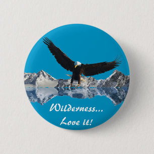 EAGLE FLIGHT Collection 6 Cm Round Badge