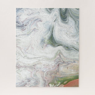Eagle Fluffy White Abstract Puzzle