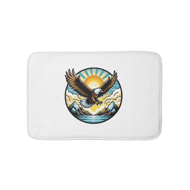 eagle flying bath mat (Front)