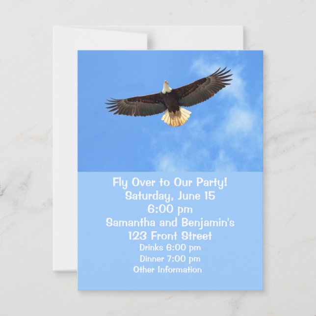 Eagle Flying Invitation (Front)