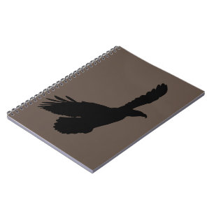 Eagle Flying Notebook - Your Colour - Text