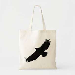 Eagle Flying Tote Bag - Your Colour - Text