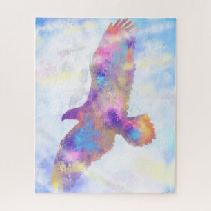 Eagle Flying - Watercolor Art Collection Jigsaw Puzzle