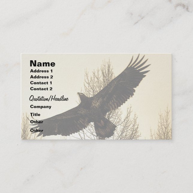 EAGLE & FOREST Business or Profile Card (Front)