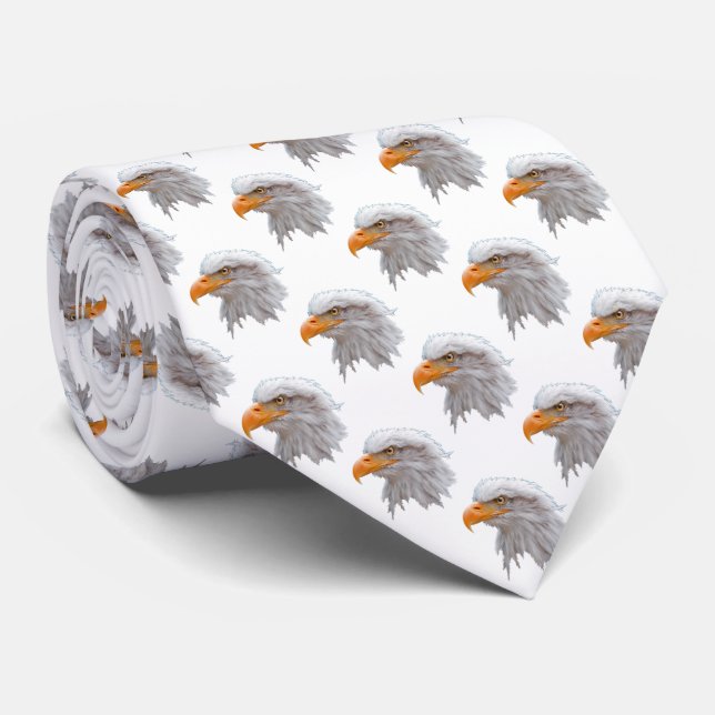 Eagle Frenzy Tie Double Sided Print(Choose Colour) (Rolled)
