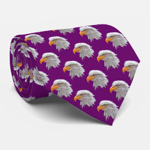 Eagle Frenzy Tie Double Sided Print (Fuschia)
