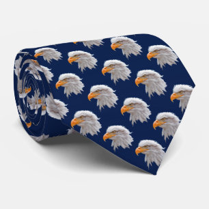 Eagle Frenzy Tie Double Sided Print (Navy)