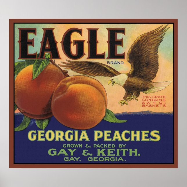 Eagle Georgia Peaches Poster (Front)