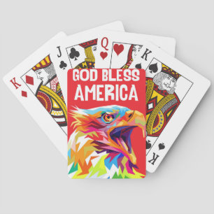 Eagle God Bless America Playing Cards