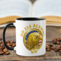 Eagle Gold Emblem USA Flag | DD 214 Alumni