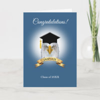Eagle Graduation Congratulations on Award Blue