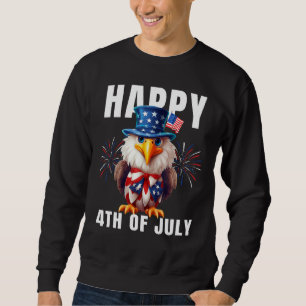 Eagle Happy 4th Of July Patriotic American Sweatshirt