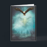 Eagle Happy Birthday Son Card<br><div class="desc">Awesome picture of an eagle flying with the shadowed face of an eagle in the background, is featured on this Birthday greeting card for a son. Inside card reads, "Today and always, may your dreams carry you far. Happy Birthday Son"! A wonderful card to give on your son's special day....</div>