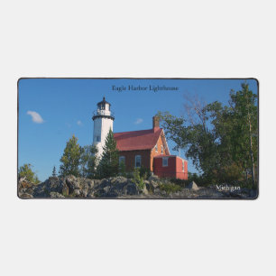 Eagle Harbor Lighthouse desk mat