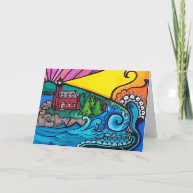 Eagle Harbour Lighthouse Greeting Card (Front)