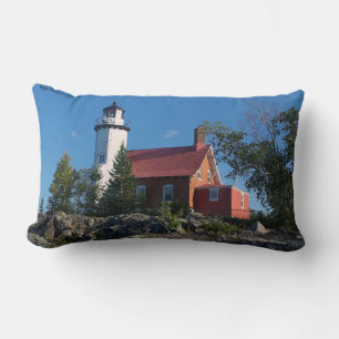 Eagle Harbour Lighthouse lumbar pillow