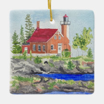 Eagle Harbour lighthouse ornament