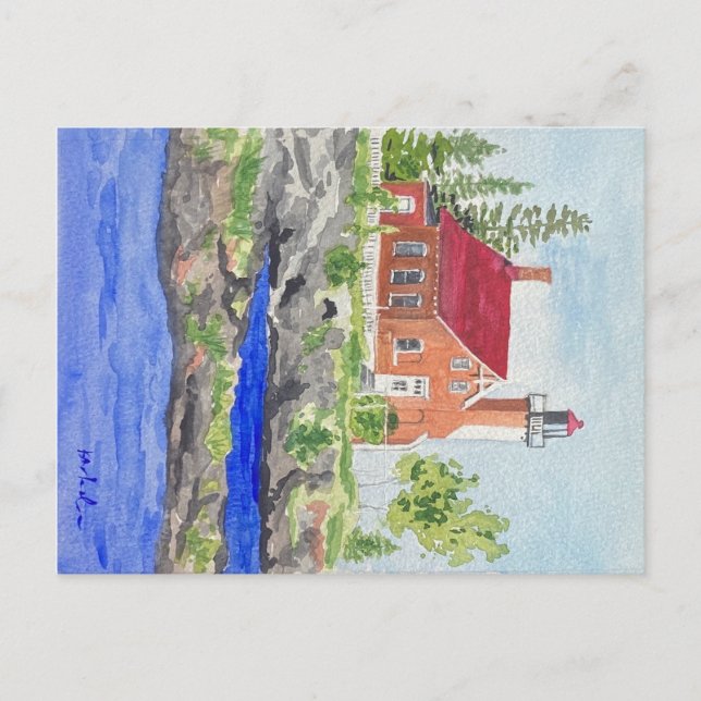 Eagle Harbour Lighthouse postcard (Front)