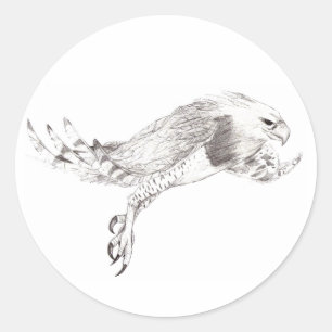 Eagle Harpy Classic Round Sticker