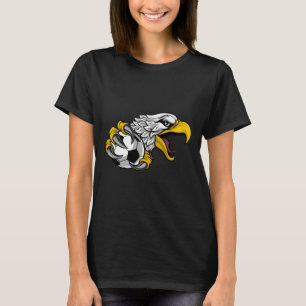 Eagle Hawk Soccer Footll Cartoon Character T-Shirt