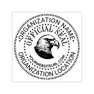 Eagle Hd Generic Custom Official Seal Name Loc URL Self-inking Stamp